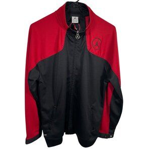 Nike Air Jordan Track Jacket Youth XL (20) Black Red Jumpman Logo Full Zip
